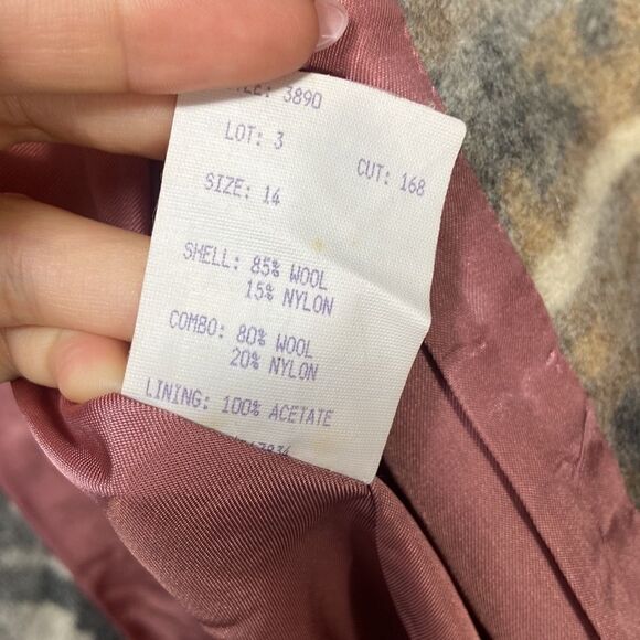 Vintage Mackintosh Tribal/Western/Aztec Print Coat Size 14 - Picture 8 of 12